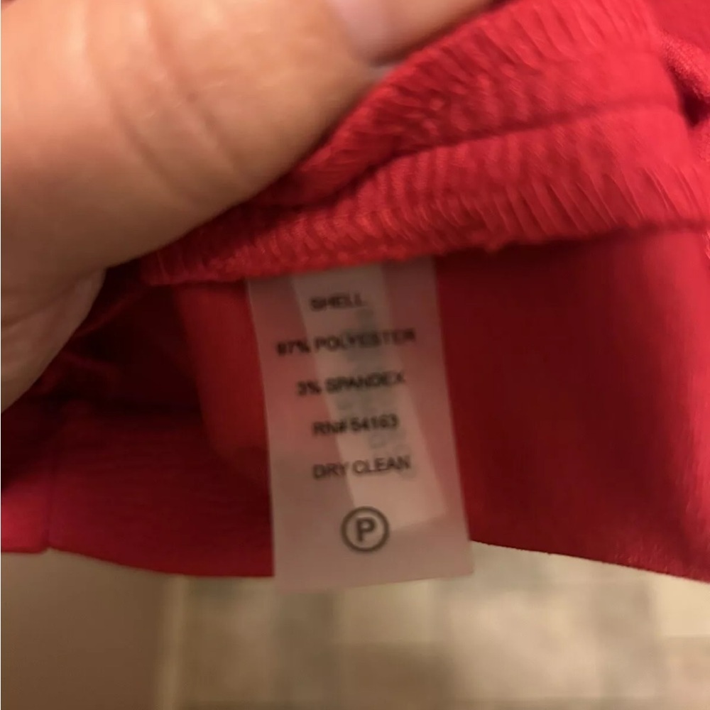 Calvin Klein Elegant Red Sleeveless Dress Sz 10 EUC!! - Picture 10 of 10